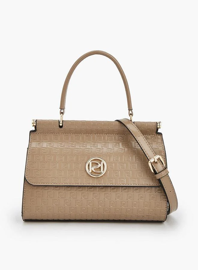 بابريكا Embossed Monogram Satchel Bag